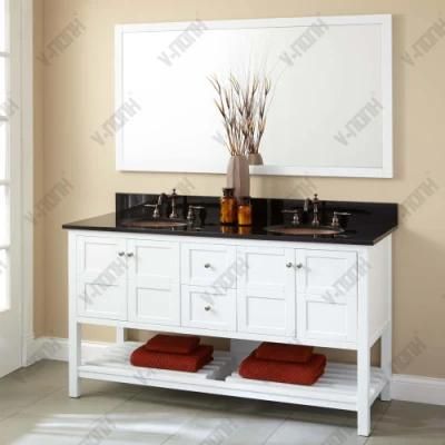 Modern Style Double Sinks Freestnding Bathroom Cabinet Furniture