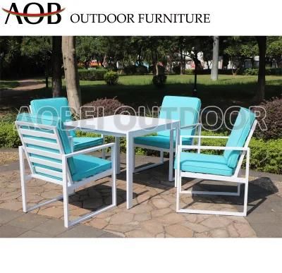 Modern Outdoor Garden Home Hotel Resort Restaurant Cafe Dining Table 4 Seater Chair Furniture