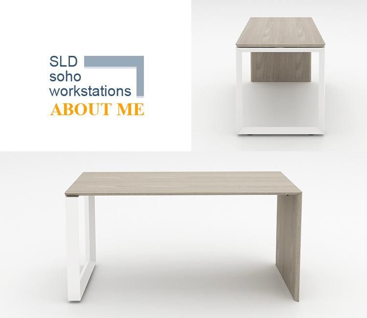 Modern Design Melamine Wood Home Office Furniture Straight Desk