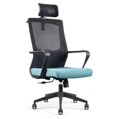 Direct Manufacturer Fixed Armrest Adjustable Headrest Mesh Executive Ergonomic Office Chair in Stock
