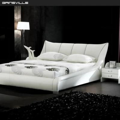 Wholesale Foshan Furniture Bedroom Bed Furniture King Size Leather Bed Gc1607