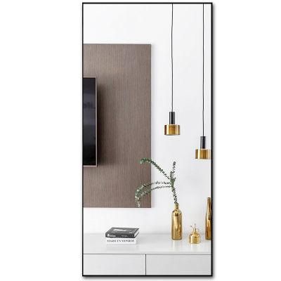 Aluminum Alloy Full Body Floor Mirror Household Modern Minimalist Dressing Mirror 0022