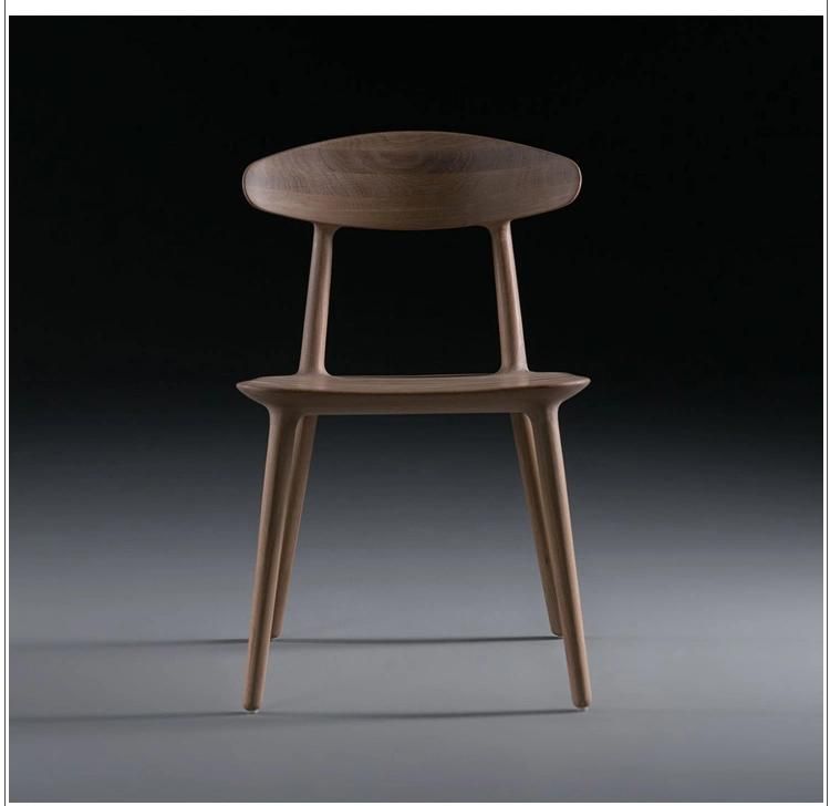 Ultra Simple Pure Wooden Dining Chair for Resort / Home / Restaurant