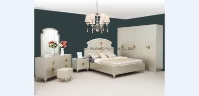 Wholesale Modern Bedroom Furniture King Size MDF Leather Bed