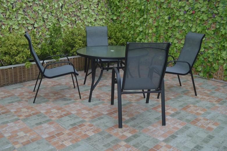 Viro PE Rattan Garden Tea Table Chair Set Outdoor Chair