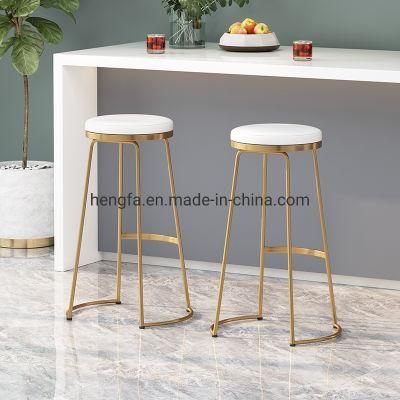 New Modern Furniture Golden Iron Frame Bar Chairs