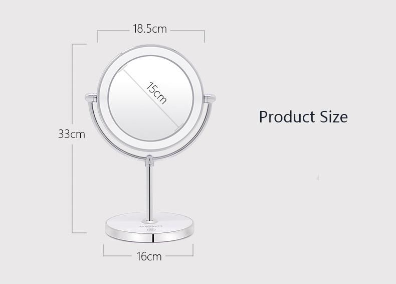 High-End USB Rechargeable Makeup Mirror for Women LED Products