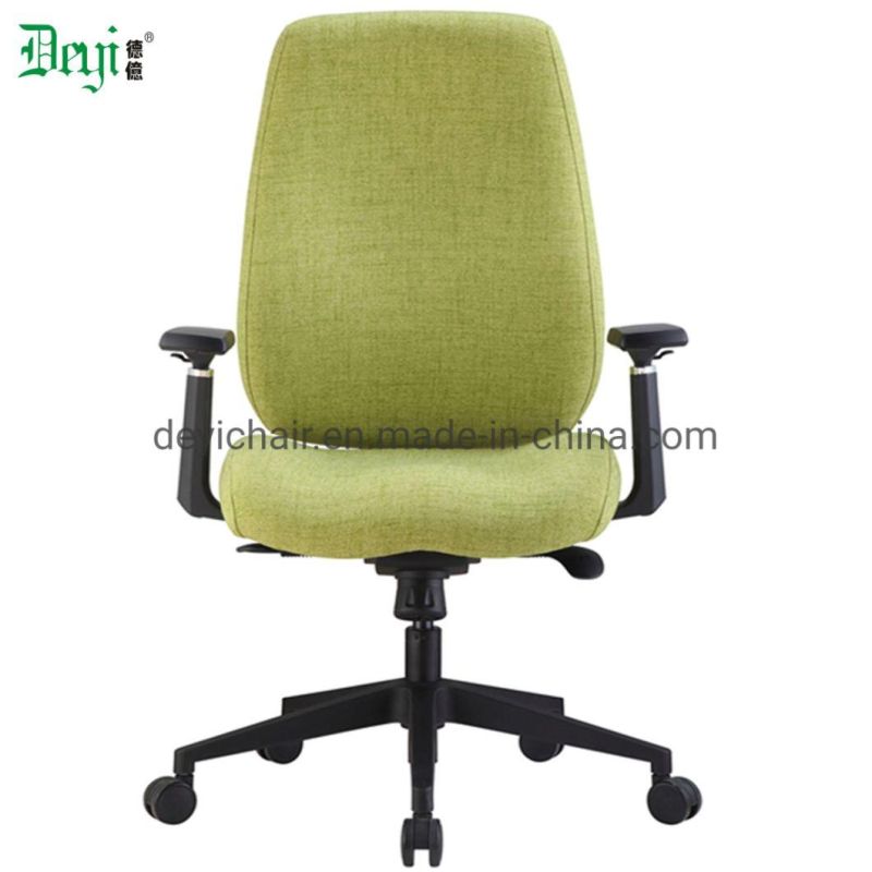 Green Color Fabric Normal Foam Modern Middle Back PU Adjustable Arm Office Computer Chair