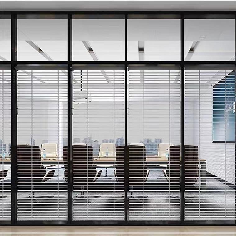 Modern High End Office High Wall Partition with Tempering Glass