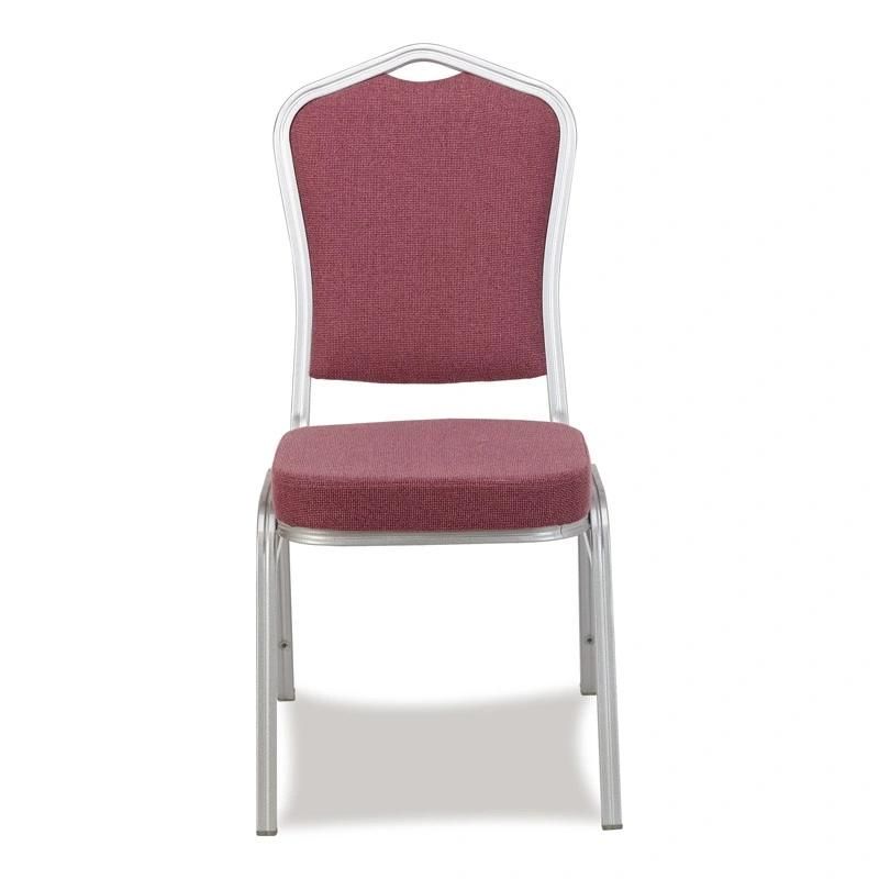 Foshan Factory Wedding Banquet Hall Furniture Wholesale Stackable Metal Hotel Chairs Banquet