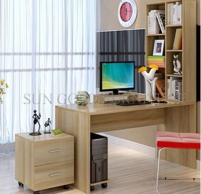 Modern Office Furniture Student Table Computer Desk with Bookshelf (SZ-CDT031)