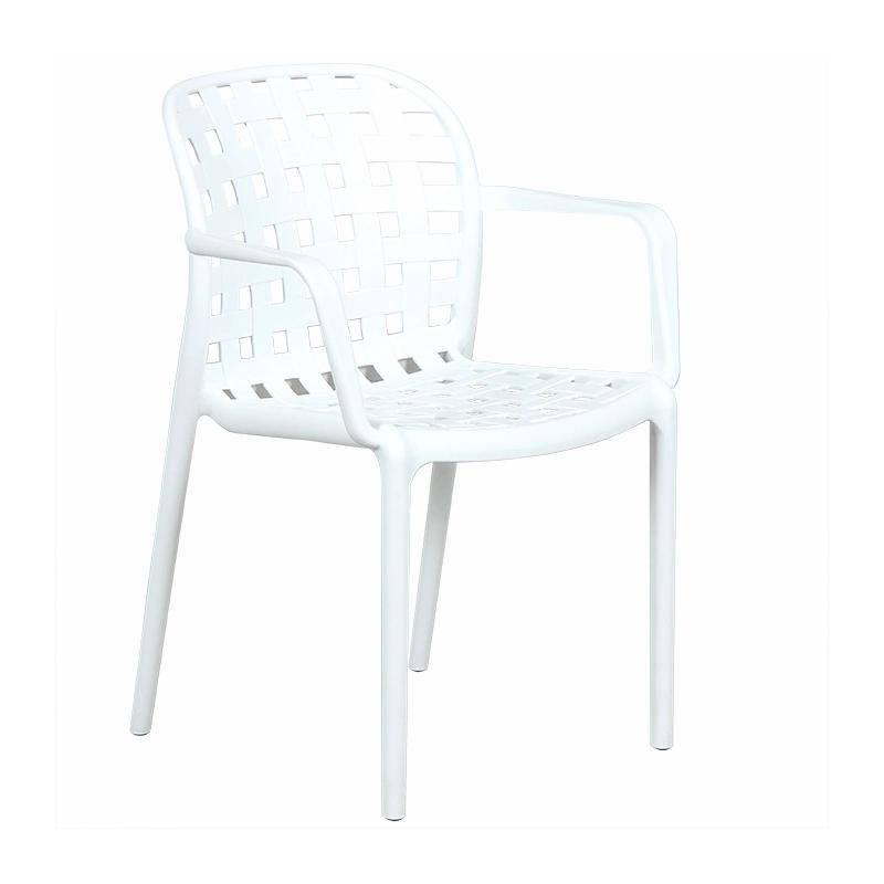 Rikayard High Quality Modern Cheap Wholesale Rome Dining Arm PP Plastic Chair