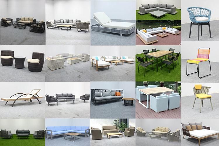 Modern Dining Table All Weather Aluminum Batyline Chair Outdoor Furniture