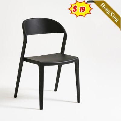 Modern Luxury Hotel Furniture Restaurant Kitchen Living Room Folding Black Plastic Chairs