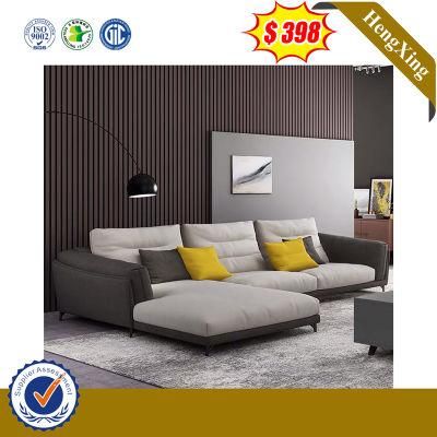 Chinese Modern Leisure Wood Frame Living Room Home Furniture PU Leather Fabric Leather Sofa