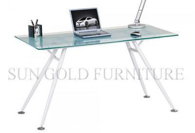 Glass Top Steel Foot Modern Computer Desk (SZ-OD237)