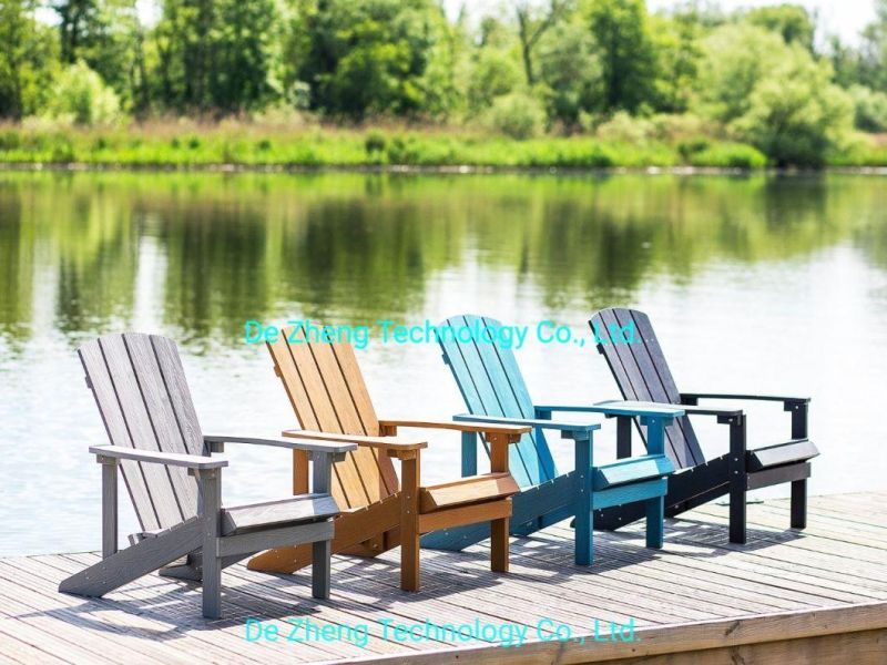 Luxury Modern Teak Polywood Adirondack Chair Garden Wood Poolside Garden Outdoor Furniture