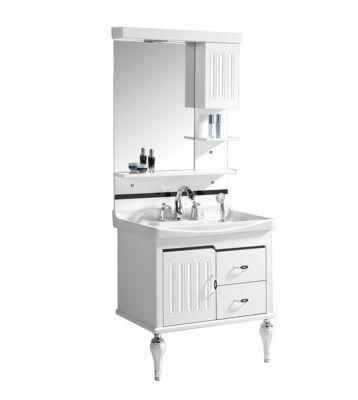 Foshan Luxury Traditional Single Sink Vanity Used Flammable Bathroom Vanity Cabinets Mirror Cabinet