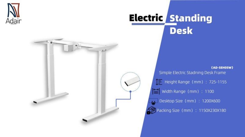 Cheap Price Single Beam Electric Height Adjustable Computer Office Desk with Single Motor