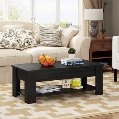Customized Modern Stylish Luxury Wood Centre Coffee Table with Storage