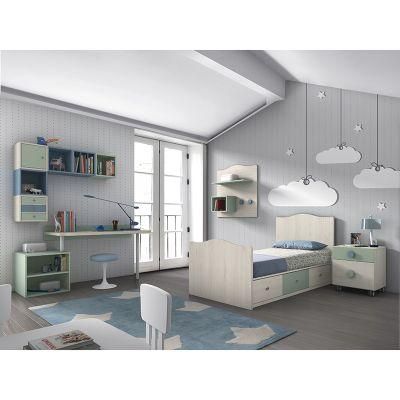 Customized Best Selling Chirdren Furniture Kids Bedroom Furniture Set Single Bed