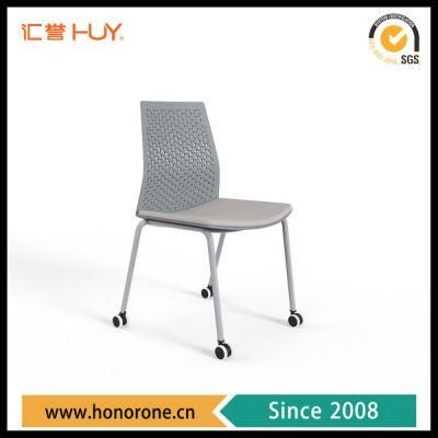 Special PP Molding in One Office Chair with Soft PU Cover