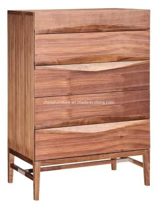 Chinese Modern Style Durable Wooden Home Living Room High Side Cabinet for Hotel Villa Apartment Furniture