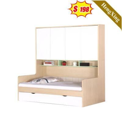 Modern Wood Bedroom Furniture Storage Wardrobe Closet Single Children Double Beds