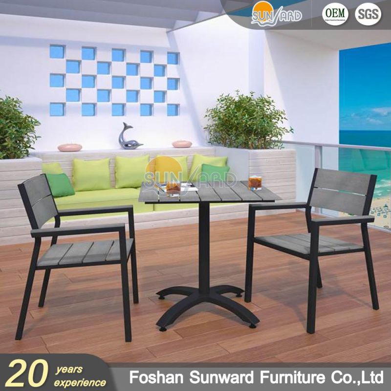 Customized Outdoor Modern Home Hotel Restaurant Villa Aluminum Plastic Wood Chair and Table Garden Patio Dining Furniture