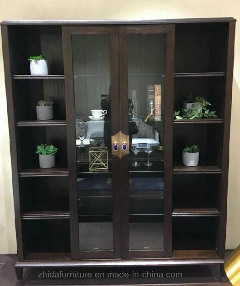 Antique Leather Decorative Wine Cabinet