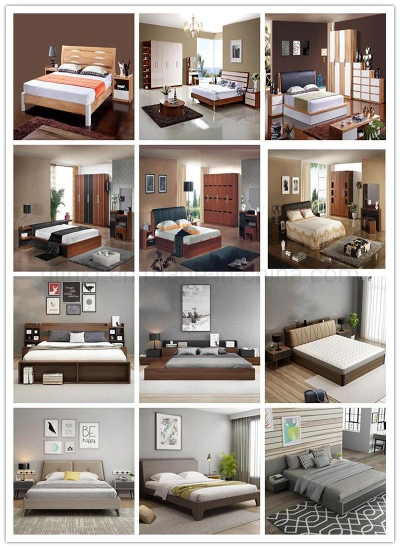 Modern Bedroom Set High Quality Non-Adjustable Wooden Bed
