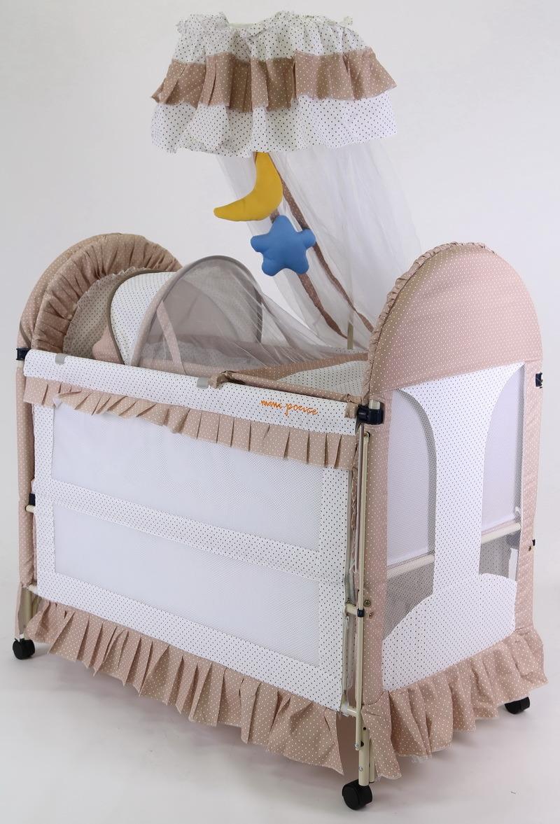 Deluxe with High Mosquito Net Court Style Baby Bed