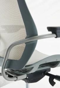 Gaming Lumbar Support Mesh Chair for Staff Training with Headrest Full Seat and Back