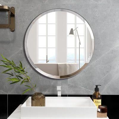 Round Decorative Mirror 3mm Beveled Mirror Frameless Mirror Hotel Home Decoration Bathroom Mirror Wall Mirror