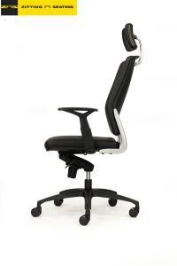 Economical Reliable High Swivel PU Leather Chair with Armrest