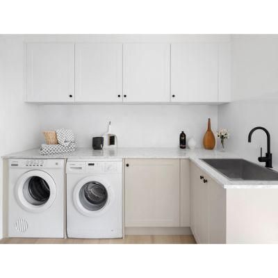 China Factory Outlet High Quality Modern Style Home Furniture Custom PVC High Gloss Waterproof Laundry Room Storage Sink Cabinet