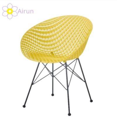 Popular Hot Sale Outdoor PP Plastic Chair Steel Legs Outdoor Garden Chairs Cheap Outdoor Plastic Chairs for Sale