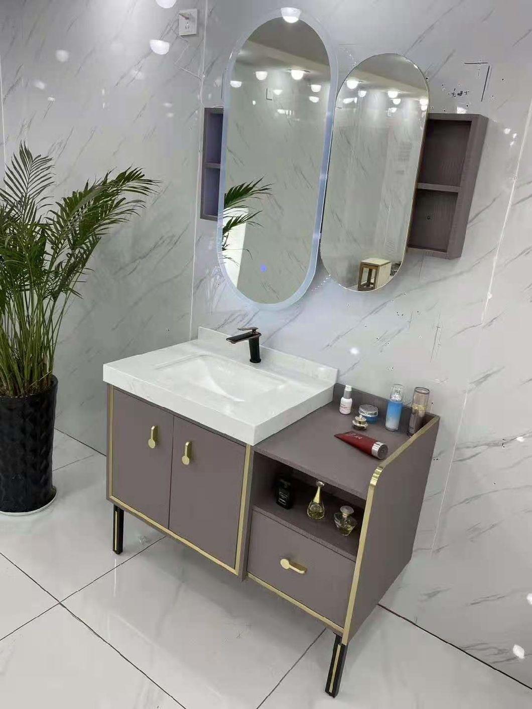 New Italian Double Mirror Solid Plywood Floor Modern Hotel Furniture