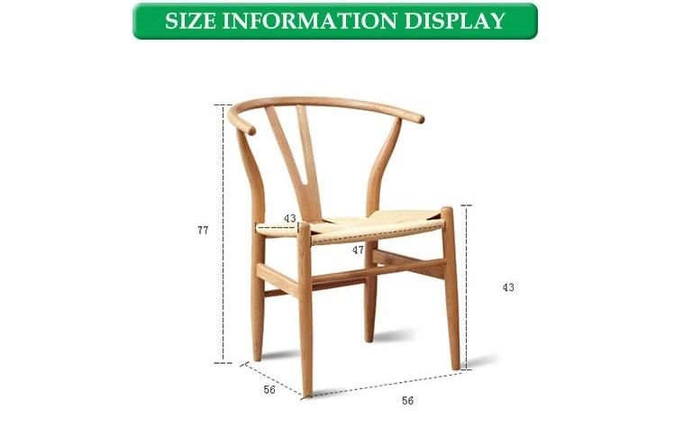 Furniture Modern Furniture Chair Home Furniture Living Room Furniture Replica Wishbone Ring Back Dining Chair Restaurant Chair Hans Wegner Y Chair by Ash Wood