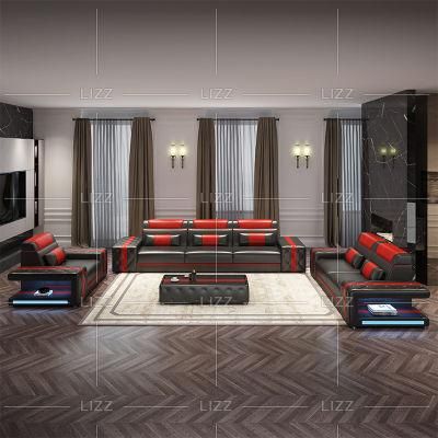 Most Comfortable Sofa From China Lizz Furniture with LED Light