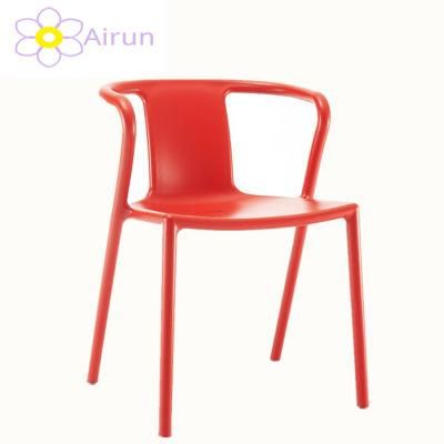 Household White Plastic Chairs Adult Stool Backrest Dining Chair