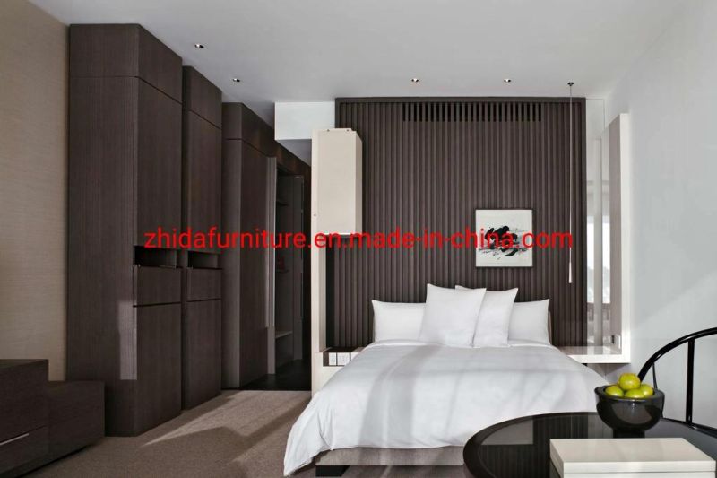 Modern Wood Upholstered Fabric Commercial Hotel Furniture Living Room Sectional Sofa Master Bedroom King Size Bed