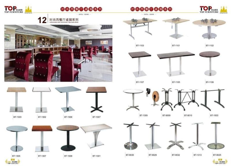 Strong Steel Round Cafe Restaurant Dining Tables