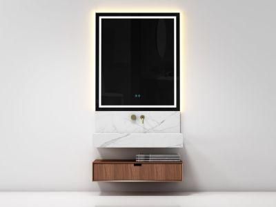 The Hotel Modern Light Luxury Multi-Mirror Rock Plate Board Countertop Bathroom Cabinet