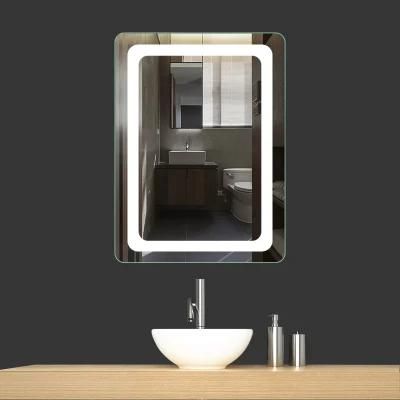 Hotel Fogless Smart LED Bathroom Mirror with Light/Magnifier/Touch Sensor