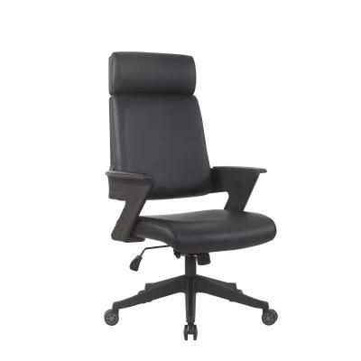 Luxury Leather Ergonomic Design Swivel High Back PU Office Chair for Boss