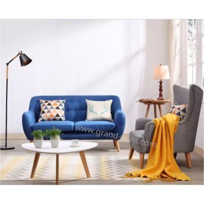 Modern Living Room Leisure Sofa with Wing Back Fabric Loveseat Sofa