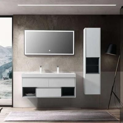Customized MDF Wood Hotel Modern Wall Bathroom Vanity Bagno-1200