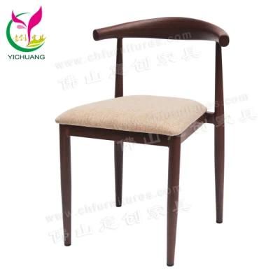 Yc-Sw02-01 Wholesale Stacking Antique Collection Iron Wood Imitated Frame Chairs