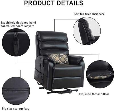 Living Room Modern Leather Power Electric Riser Lift Recliner Massage Chairs